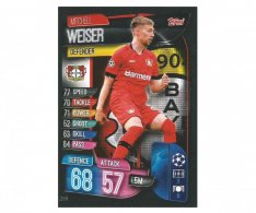 Fotbalová kartička 2019-2020  Topps Champions League Match Attax - Bayern 04 Leverkusen - Mitchell Weiser 6