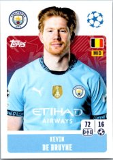 2024-25 Topps Champions League 278 Kevin De Bruyne (Manchester City)