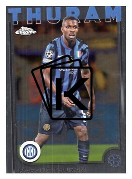 fotbalová kartička 2024-25 Topps Chrome UCC 111 Marcus Thuram, FC Internazionale Milano
