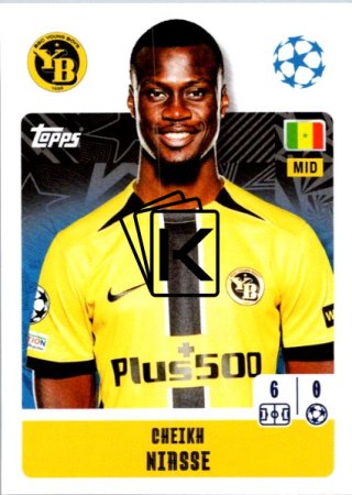 2024-25 Topps Champions League 438 Cheikh Niasse (BSC Young Boys)