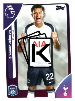 fotbalová kartička 2025-26 Topps  Premier League 265 Brennan Johnson (Tottenham Hotspur)