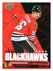 2025-26 Upper Deck Centennial Chicago Blackhawks 96 Rich Preston