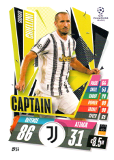 fotbalová kartička 2020-21 Topps Match Attax Champions League Extra Captain CP14 Giorgio Chiellini Juventus