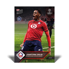 Fotbalová kartička Topps Now 2021-22 UCL 75 Johnatan David LOSC Lille RC