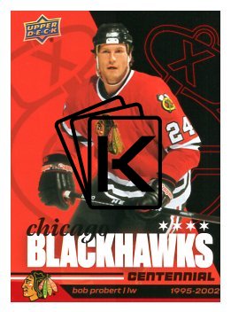 2025-26 Upper Deck Centennial Chicago Blackhawks 81 Bob Probert