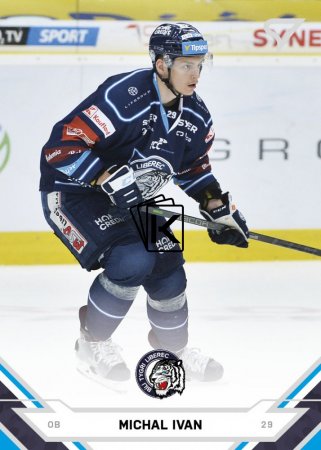 hokejová kartička 2021-22 SportZoo Tipsport Extraliga 22 Michal Ivan  HC Bílí Tygři Liberec
