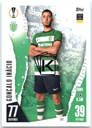 Fotbalová kartička 2023-24 Topps Match Attax UEFA Club Competitions 292 Gonçalo Inácio Adán Sporting Clube de Portugal