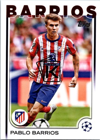 fotbalová kartička 2024-25 Topps UEFA Club Competitions Flagship 123 Pablo Barrios Atletico de Madrid