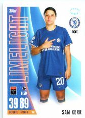 2023-24 Topps Match Attax EXTRA UEFA Club Competition UWCL Limelight 156 Sam Kerr Chelsea FC