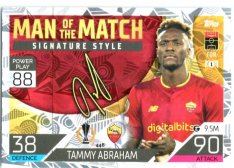 Fotbalová kartička 2022-23 Topps Match Attax UCL Man of The Match Siganture Style 448 Tammy Abraham - AS Roma
