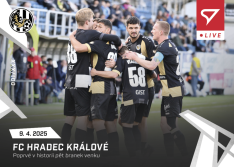fotbalová kartička 2024-25 SportZoo Chance Liga Live L-50 FC Hradec Králové