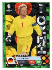 fotbalová karta Topps Match Attax EURO 2024 Green parallel Hero GER 1 Oliver Kahn (Germany)