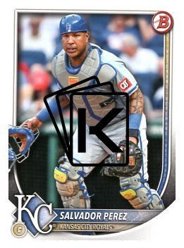 Baseballová karta 2025 Bowman 34 Salvador Perez, Kansas City Royals