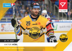 Hokejová kartička SportZoo 2021-22 Live L-044 Viktor Hubl HC Verva Litvínov /74