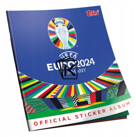 10x EURO 2024 Topps album na samolepky