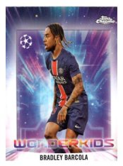fotbalová kartička 2024-25 Topps Chrome Wonderkids 9 - Bradley Barcola