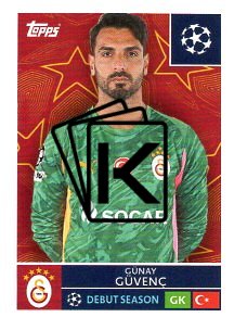 2025-26 Topps Champions League Galatasaray SK 226 Günay Güvenç