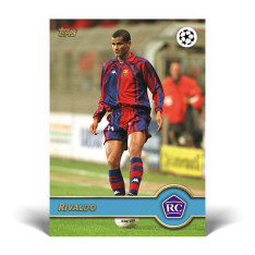 Fotbalová kartička Topps The Topps Lost Rookie Rivaldo FC Barcelona