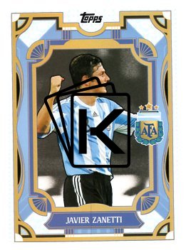 fotbalová kartička 2024-25 Topps Argentina Argentine Tango 27 Javier Zanetti