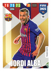Fotbalová kartička Panini Adrenalyn XL FIFA 365 - 2020 Team Mate 110 Jordi Alba FC Barcelona