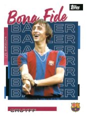 fotbalová kartička 2025-26 Topps Team set FC Barcelona Bona Fide Baller 21 Johan Cruyff