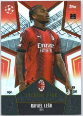 Fotbalová kartička 2023-24 Topps Match Attax UEFA Club Competitions Stadium Star Limited Edition SS4 Rafael Leao AC Milan