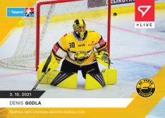 hokejová kartička SportZoo 2021-22 Live L-020 Denis Godla HC Verva Litvínov