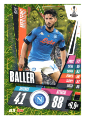 fotbalová kartička 2020-21 Topps Match Attax Champions League Extra Baller BA19 Dries Mertens SSC Neapol
