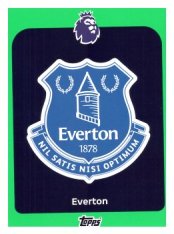 fotbalová kartička 2025-26 Topps  Premier League 127 Everton Logo-PARALLEL Green