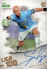 podepsaná karta 2025 Supr Cards Liga 100 SN-RA Radek Sňozík Bohemians 1905 Gold /12