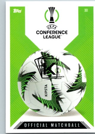 Fotbalová kartička 2024-25 Topps Match Attax EXTRA UEFA Club Competitions 361.  Uefa Conference League 2025