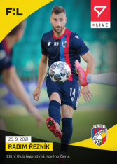 fotbalová kartička SportZoo 2021-22 Live L-036 Radim Řezník FC Viktoria Plzeň