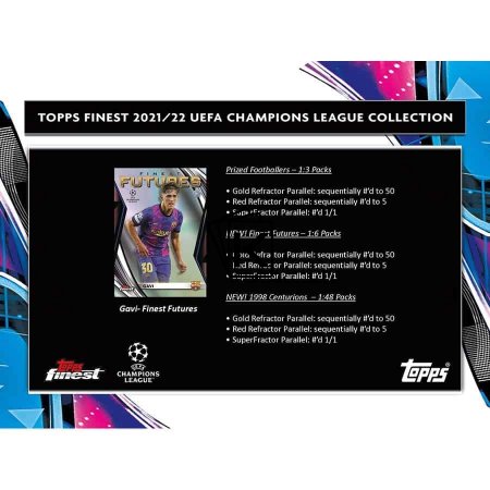 2021-22 Topps Finest UEFA Champions League Hobby Box