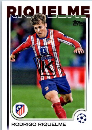 fotbalová kartička 2024-25 Topps UEFA Club Competitions Flagship 37 Rodrigo Riquelme Atletico de Madrid