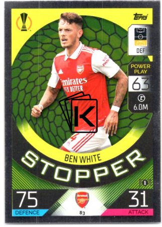 Fotbalová kartička 2022-23 Topps Match Attax UCL 83 Ben White - Arsenal