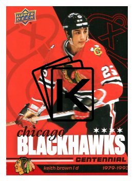 2025-26 Upper Deck Centennial Chicago Blackhawks 80 Keith Brown