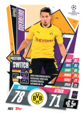 fotbalová kartička 2020-21 Topps Match Attax Champions League Extra Position Switch POS6 Raphaël Guerreiro Borussia Dortmund