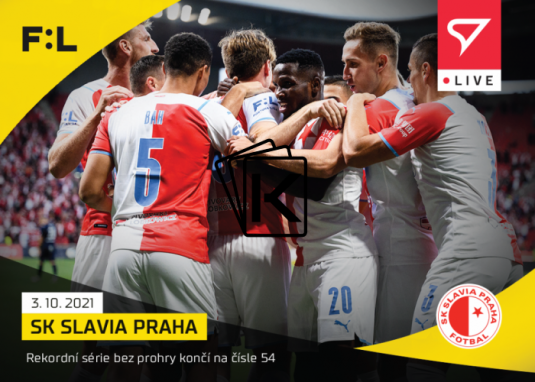 fotbalová kartička SportZoo 2021-22 Live L-045 SK Slavia Praha