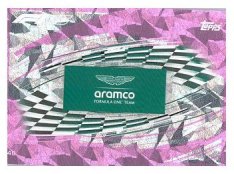2025 Topps Turbo Attax F1 Aston Martin  46	Team Logo- Paralel Pink