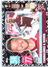 fotbalová kartička 2021-22 Topps Match Attax UEFA Champions League Master & Apprentice 421 Andriy Yarmolenko & Jarrod Bowen West Ham United