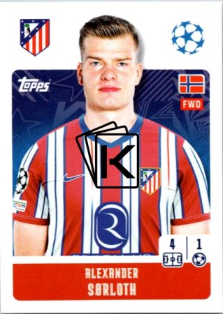 2024-25 Topps Champions League 97 Alexander Sørloth (Atlético de Madrid)