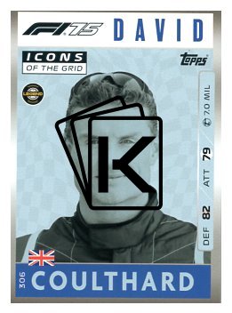 2025 Topps Turbo Attax F1  Icons of the Grid   306 David Coulthard