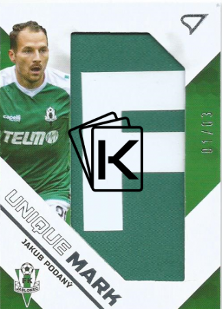 2020-21 SportZoo Fortuna Liga Unique  Mark UM16 Jakub Podaný F:L Logo 1/3 FK Jablonec