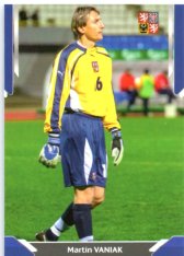 fotbalová kartička 2022 Pro Arena Repre v srdcích Blue Series 2 Martin Vaniak
