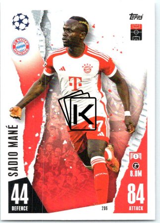Fotbalová kartička 2023-24 Topps Match Attax UEFA Club Competitions 206	Sadio Mané FC Bayern München