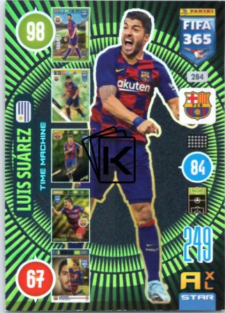 fotbalová karta Panini Adrenalyn XL FIFA 365 2021 Time Machine 284 Luis Suarez FC Barcelona
