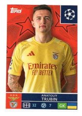 2025-26 Topps Champions League SL Benfica 554 Anatoliy Trubin
