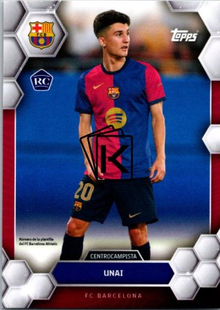 fotbalová kartička 2024-25 Topps FC Barcelona Fan Set 9 Unai Hernández RC