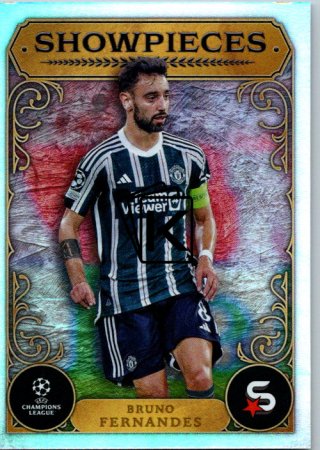 Fotbalová kartička 2023-24 Topps Superstars UEFA Club Competitions Showpieces 18 Bruno Fernandes (Manchester United)