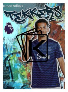 fotbalová kartička 2025-26 Topps  Premier League 144 Iliman Ndiaye (Everton)  -  Tekker